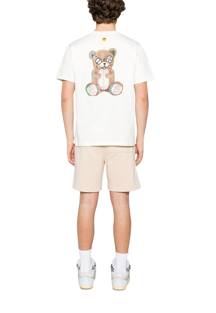 T-shirt bianca unisex Barrow in jersey di cotone