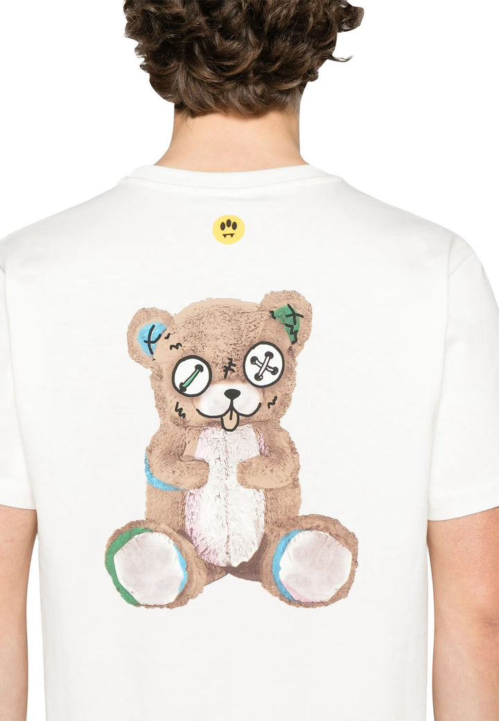 T-shirt bianca unisex Barrow in jersey di cotone