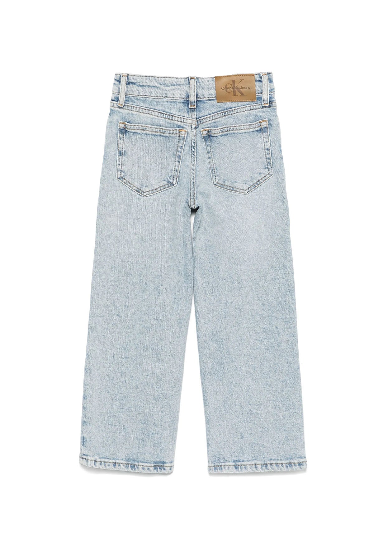 Calvin Klein jeans blu chiaro bambina in denim