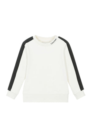 ViaMonte Shop | Calvin Klein Jeans maglia bianca bambino in cotone