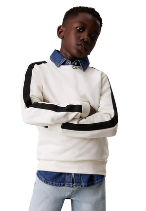 ViaMonte Shop | Calvin Klein Jeans maglia bianca bambino in cotone