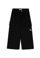 ViaMonte Shop | Calvin Klein Jeans pantalone nero bambina in cotone