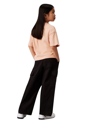 ViaMonte Shop | Calvin Klein Jeans pantalone nero bambina in cotone