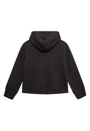 ViaMonte Shop | Calvin Klein Jeans felpa nera bambina in cotone