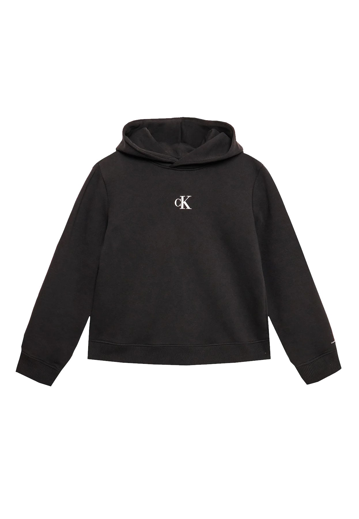 ViaMonte Shop | Calvin Klein Jeans felpa nera bambina in cotone