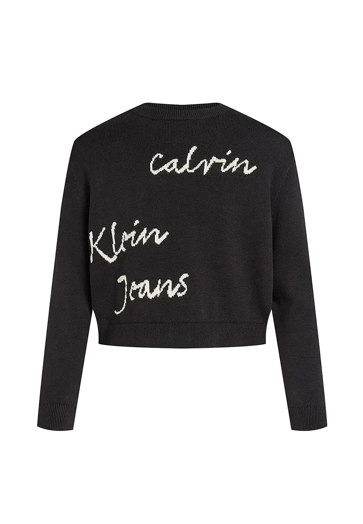 ViaMonte Shop | Calvin Klein Jeans maglia nera bambino in cotone