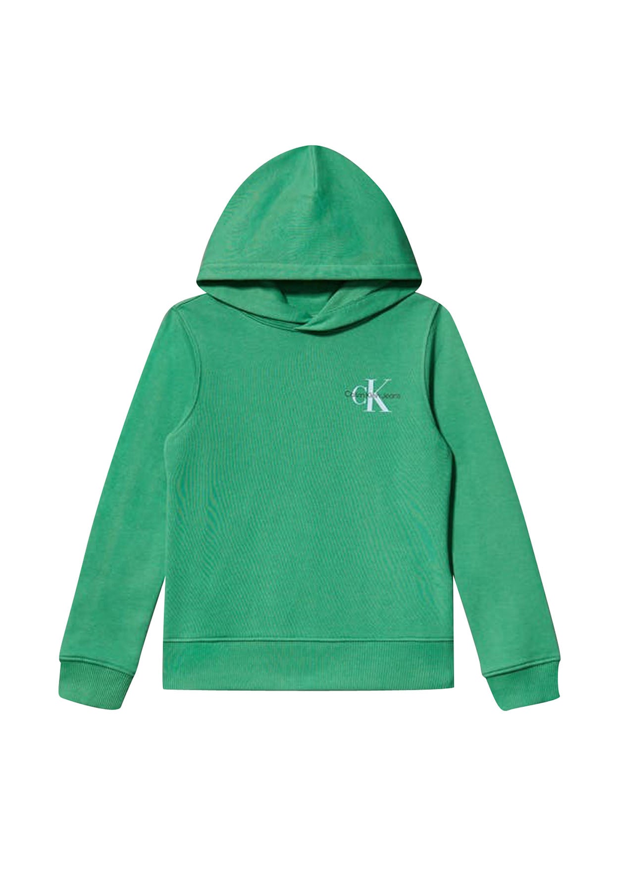 ViaMonte Shop | Calvin Klein Jeans felpa verde bambino in cotone