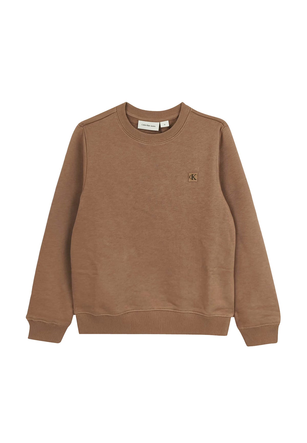 ViaMonte Shop | Calvin Klein Jeans felpa beige bambino in cotone