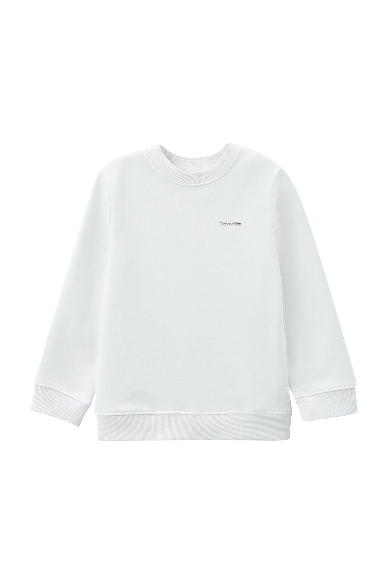 ViaMonte Shop | Calvin Klein Jeans felpa bianca bambino in cotone