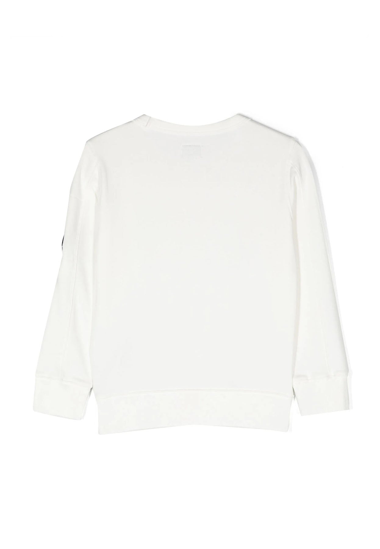 ViaMonte Shop | C.P. Company felpa bianca bambino in cotone