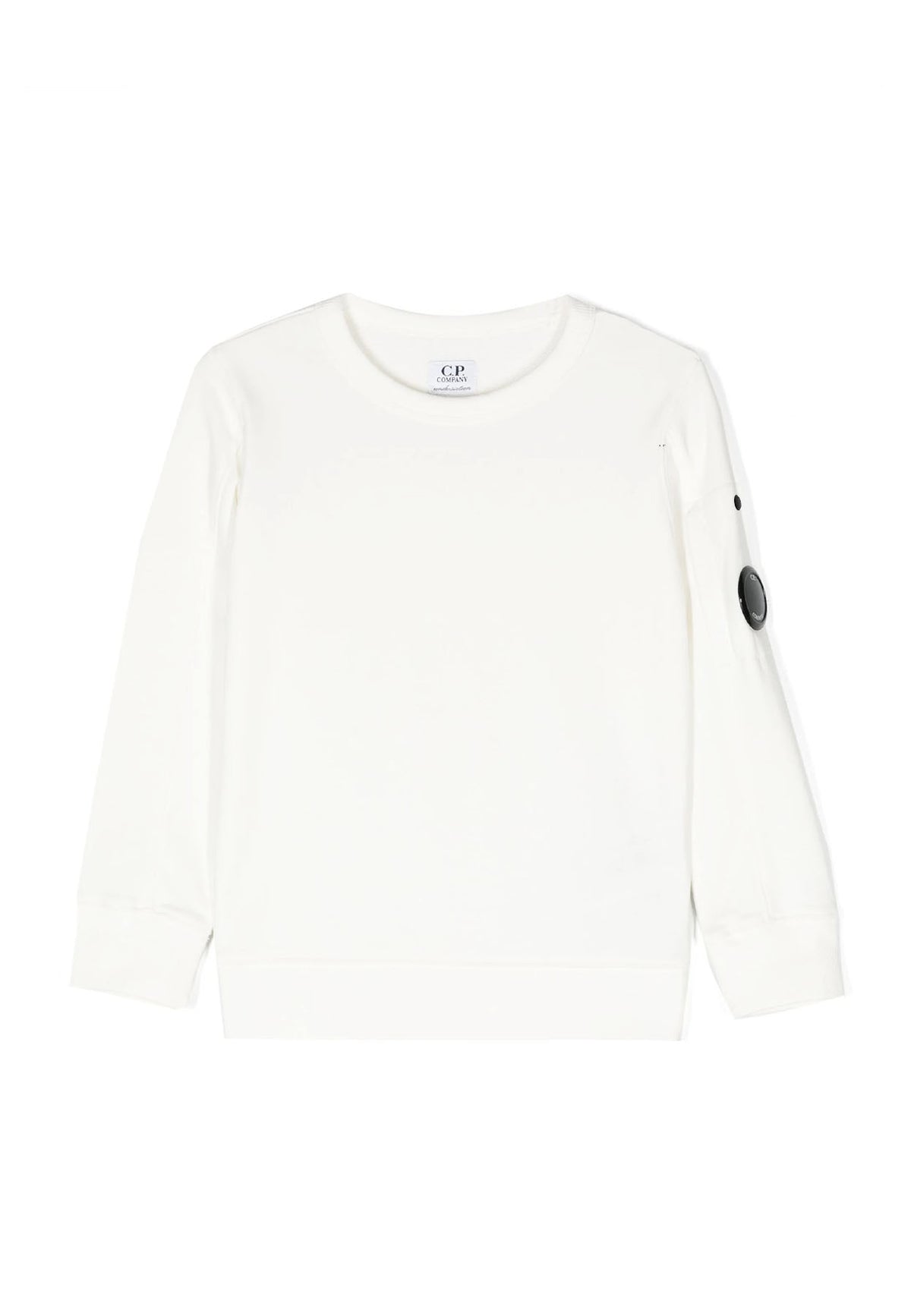 ViaMonte Shop | C.P. Company felpa bianca bambino in cotone