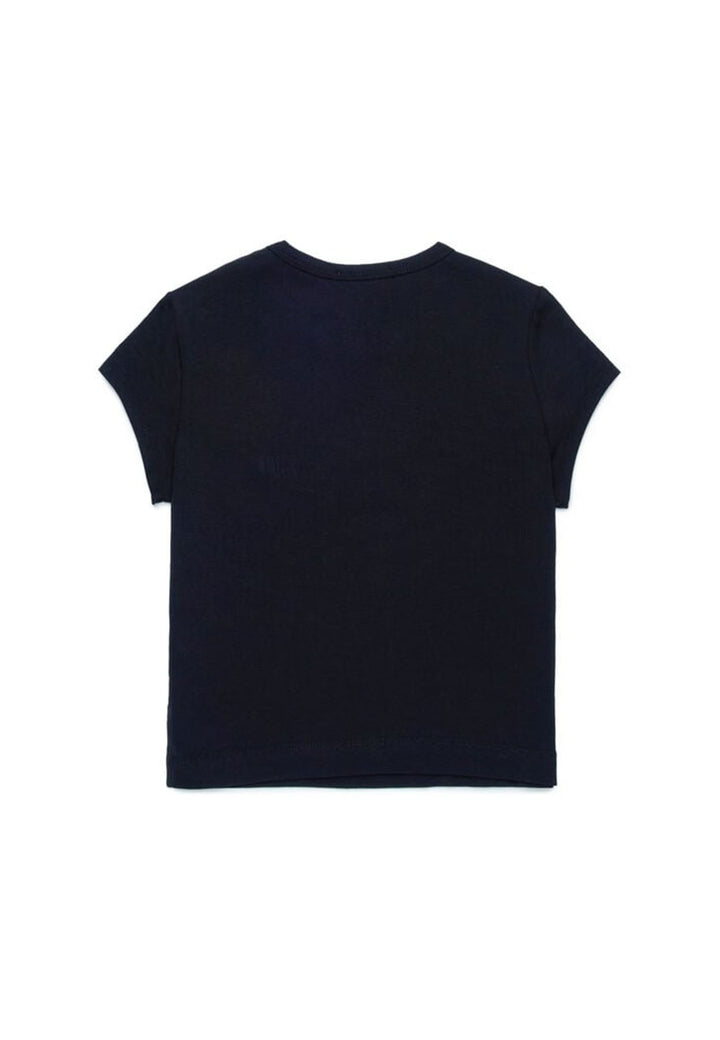 Diesel t-shirt nera bambina in cotone