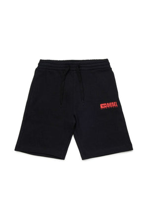 ViaMonte Shop | Diesel bermuda nero bambino in cotone