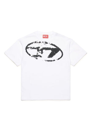 ViaMonte Shop | Diesel t-shirt bianca bambino in cotone