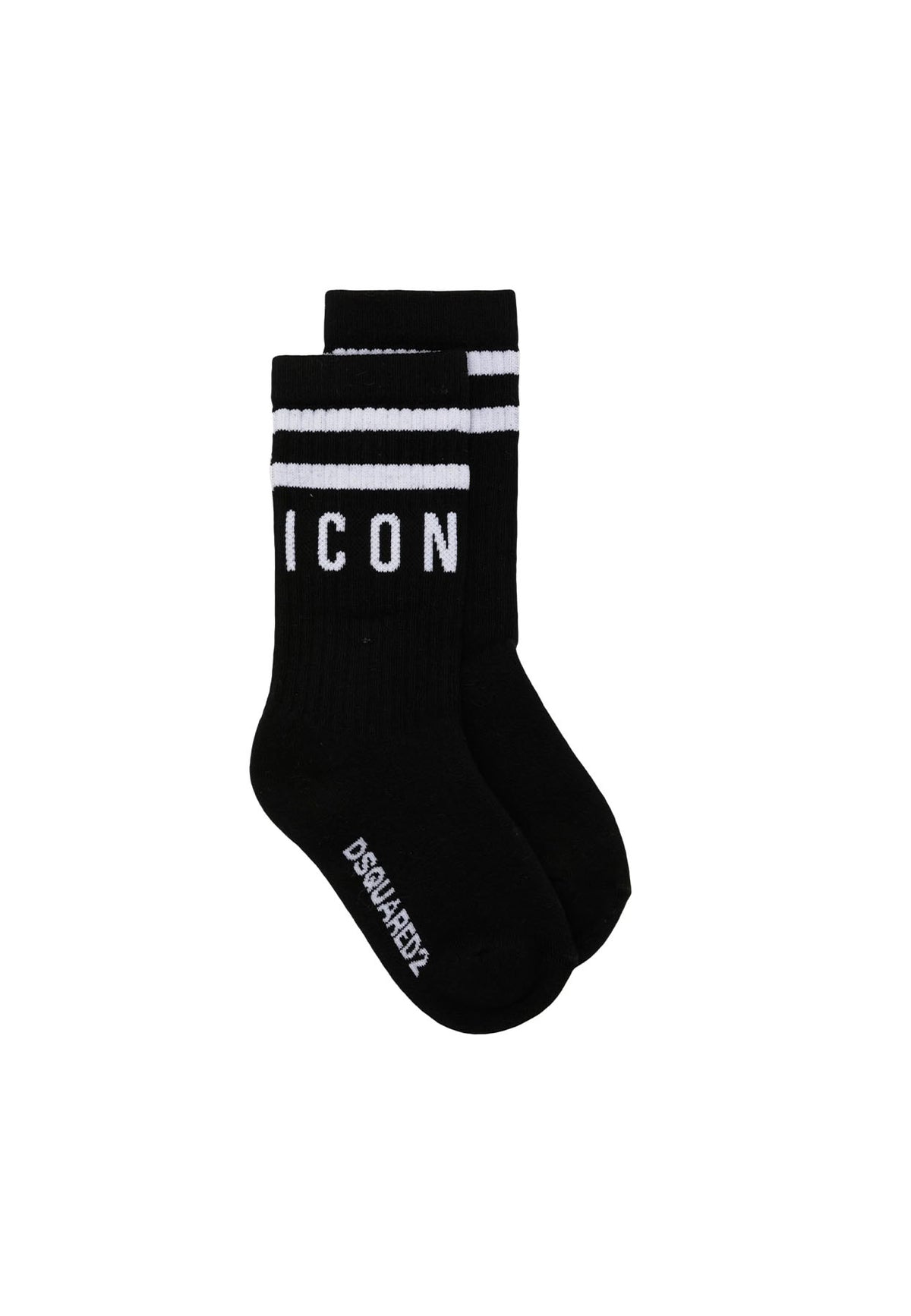 ViaMonte Shop | Dsquared2 calzini neri bambino in cotone