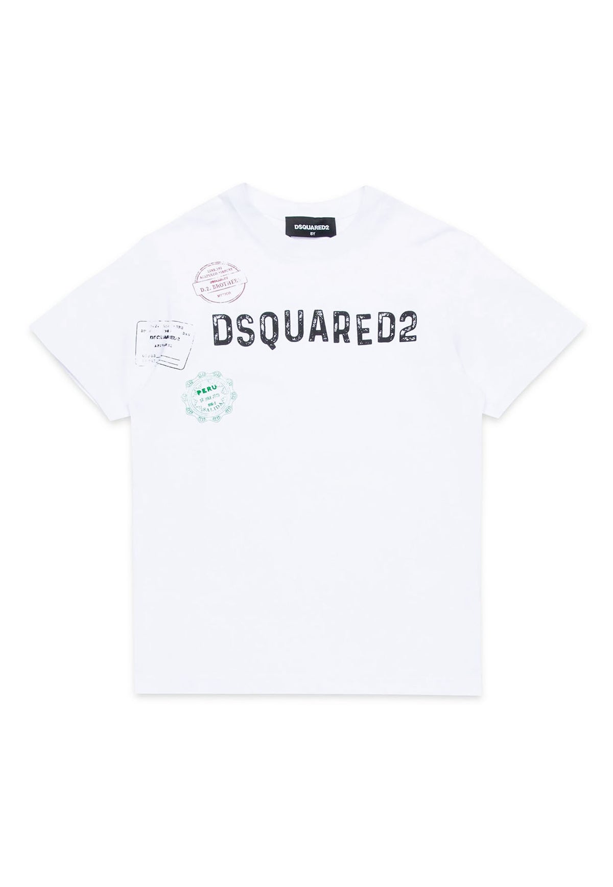ViaMonte Shop | Dsquared2 t-shirt bianca bambino in cotone