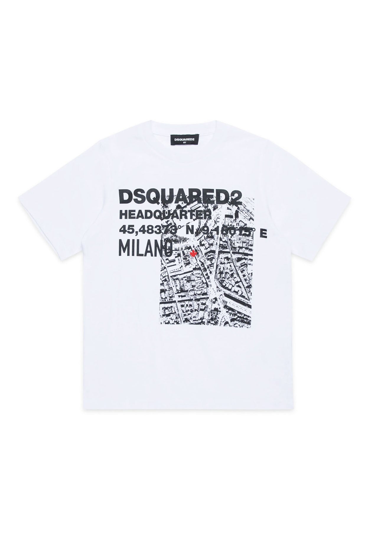 ViaMonte Shop | Dsquared2 t-shirt bianca bambino in cotone