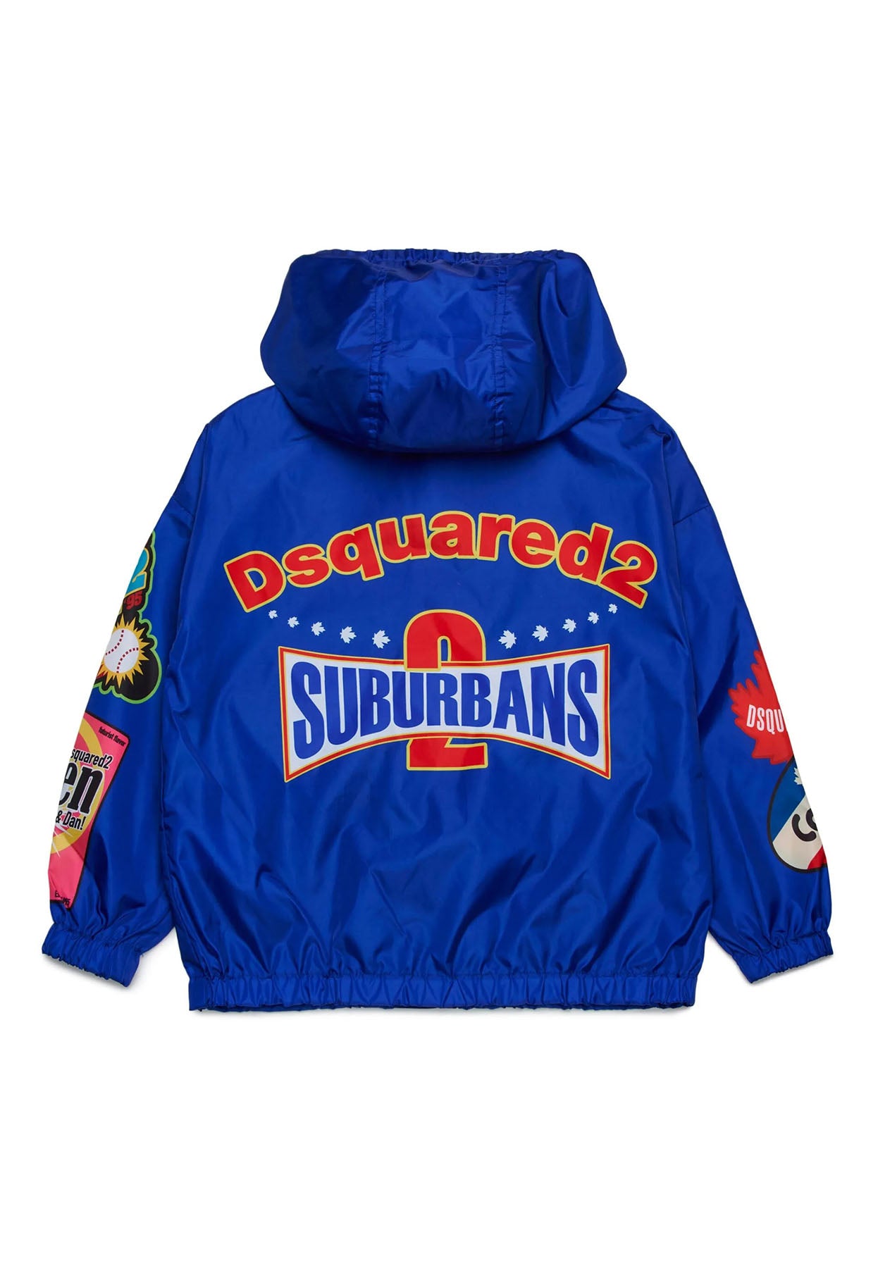 ViaMonte Shop | Dsquared2 giacca a vento blu bambino in tessuto tecnico