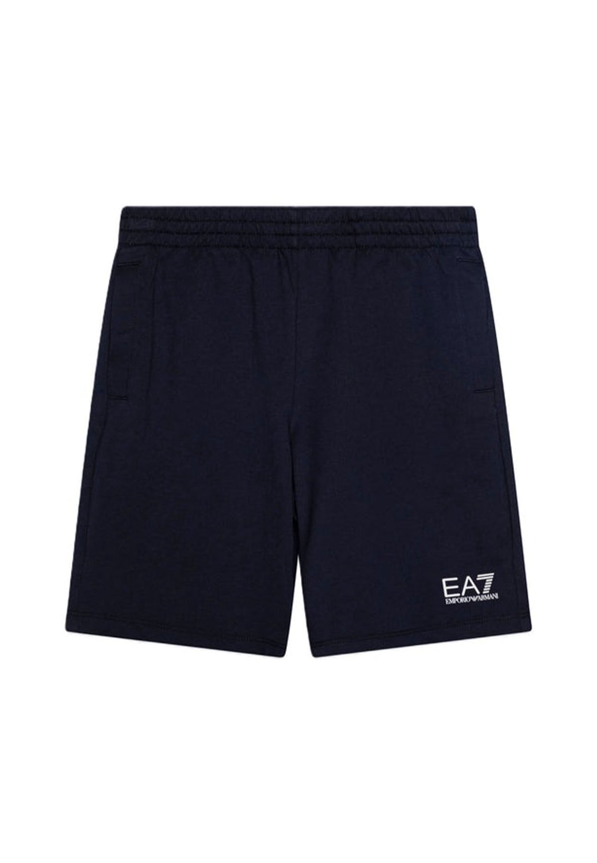 EA7 Emporio Armani bermuda blu navy bambino in cotone | ViaMonte Shop