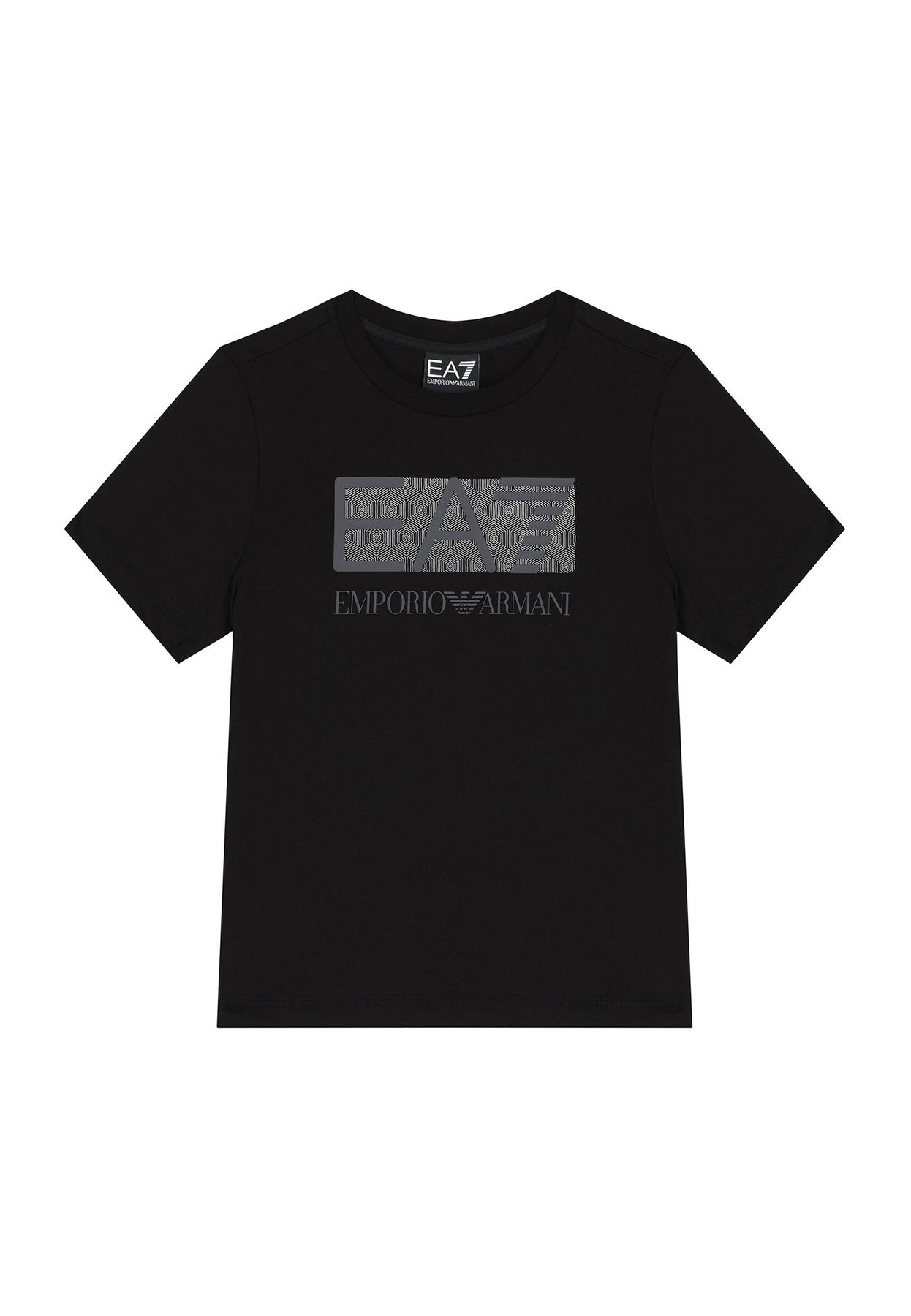 ViaMonte Shop | EA7 Emporio Armani t-shirt nera bambino in cotone