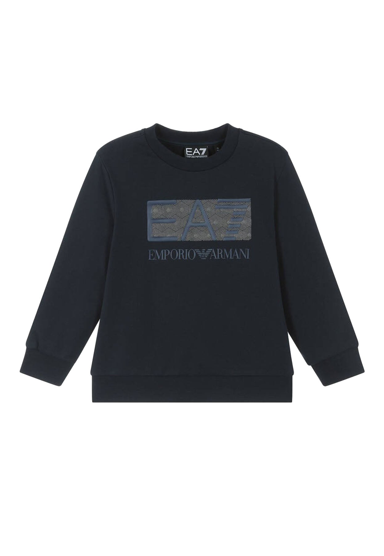 ViaMonte Shop | EA7 Emporio Armani felpa blu bambino in cotone