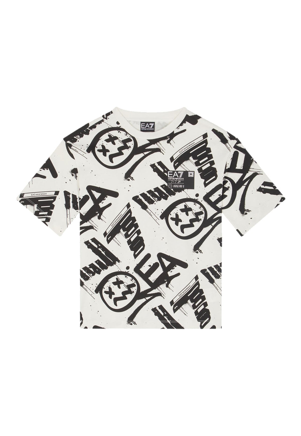 ViaMonte Shop | EA7 Emporio Armani t-shirt bianca bambino in cotone