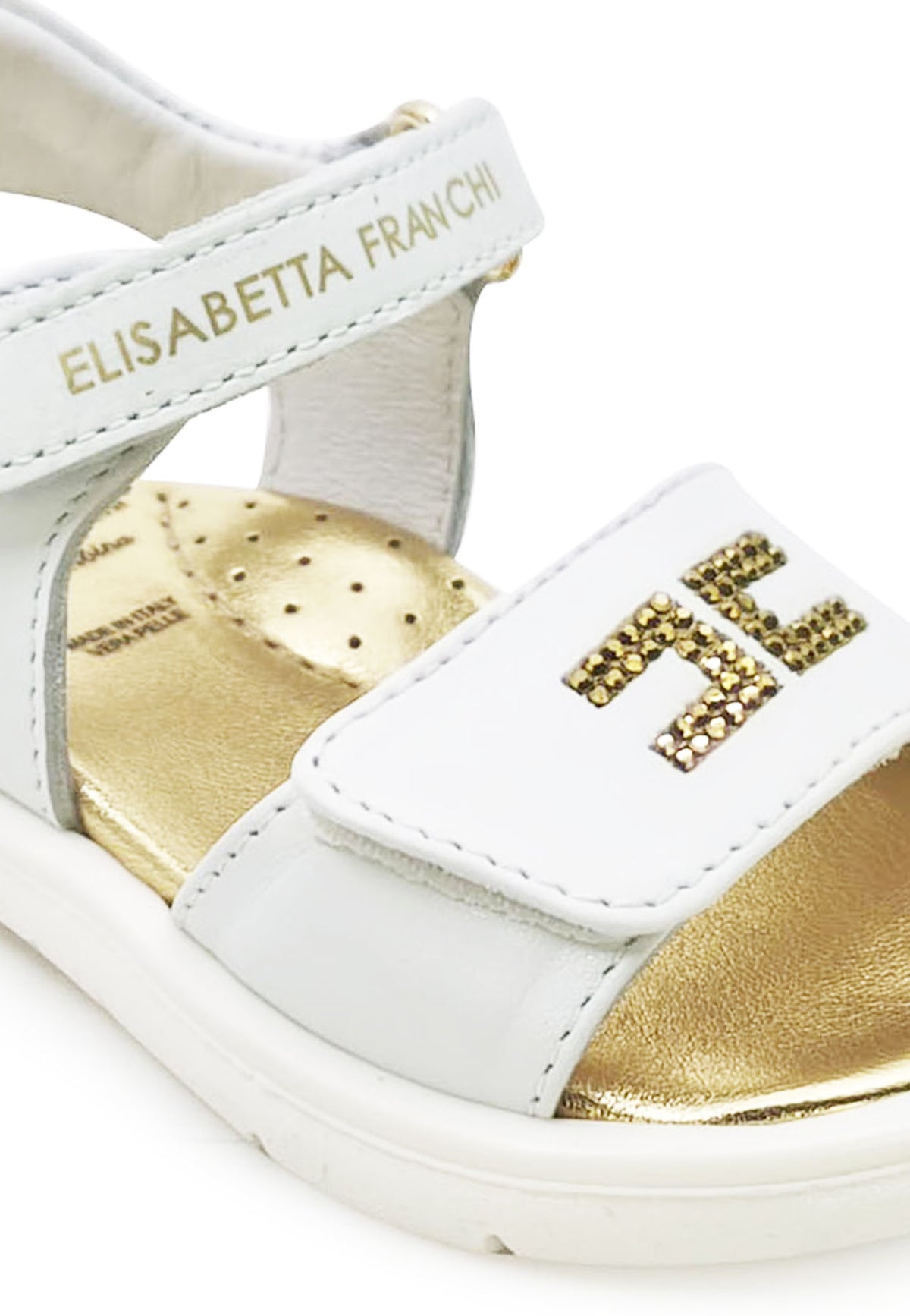 ViaMonte Shop | Elisabetta Franchi La Mia Bambina sandali bianchi bambina