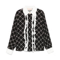 Elisabetta Franchi camicia nera bambina in georgette