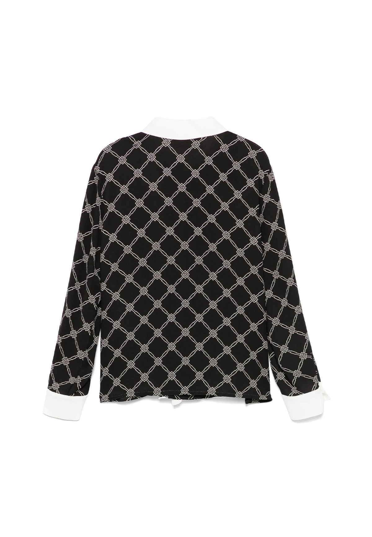 Elisabetta Franchi camicia nera bambina in georgette