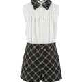 ViaMonte Shop | Elisabetta Franchi La Mia Bambina tuta bianca/nera bambina in viscosa