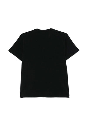 ViaMonte Shop | Elisabetta Franchi La Mia Bambina t-shirt nera bambina in cotone
