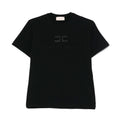 ViaMonte Shop | Elisabetta Franchi La Mia Bambina t-shirt nera bambina in cotone