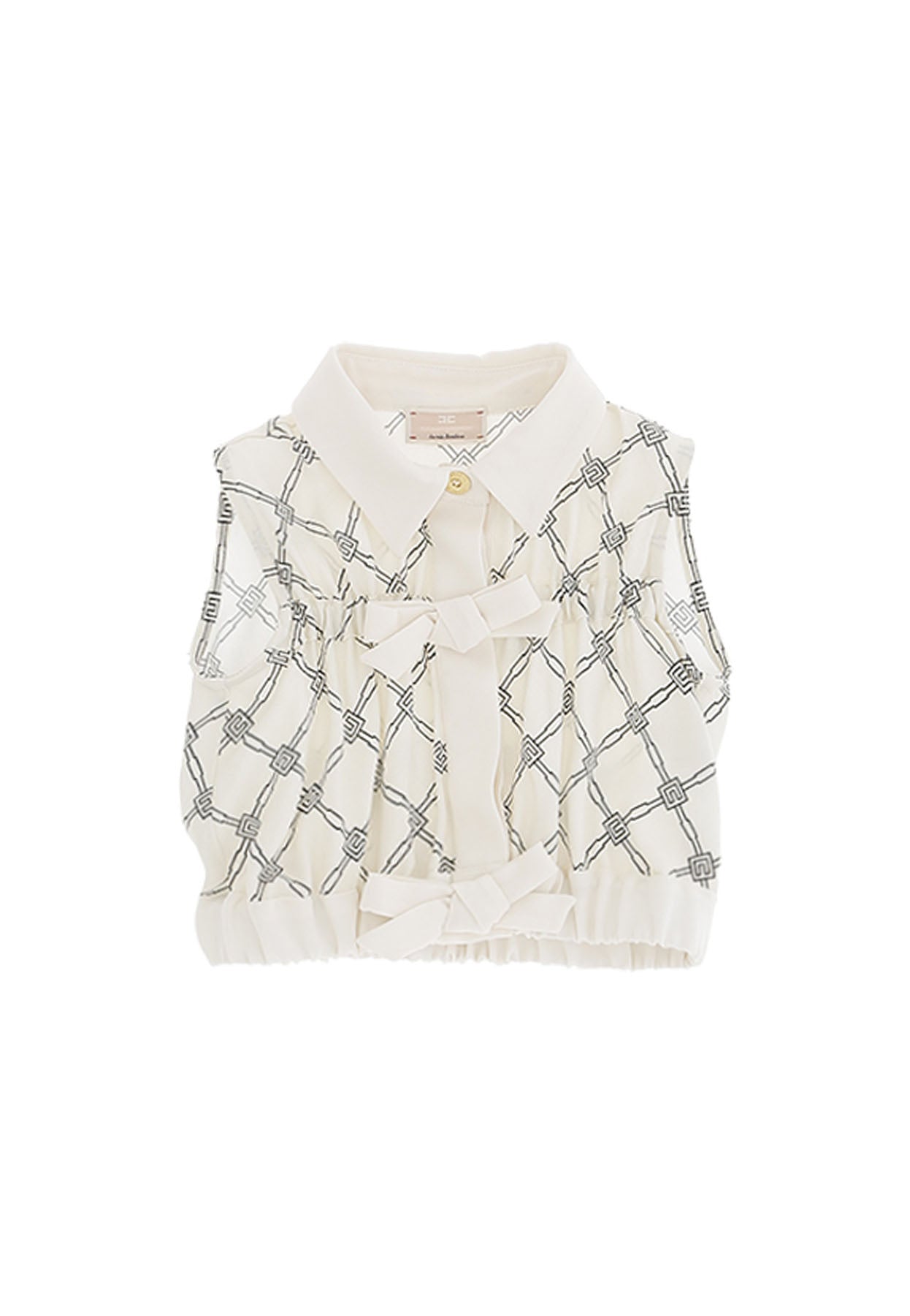 Elisabetta Franchi La Mia Bambina camicia burro neonata in georgette