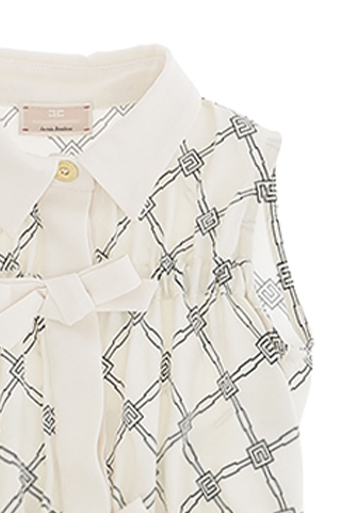 Elisabetta Franchi La Mia Bambina camicia burro neonata in georgette