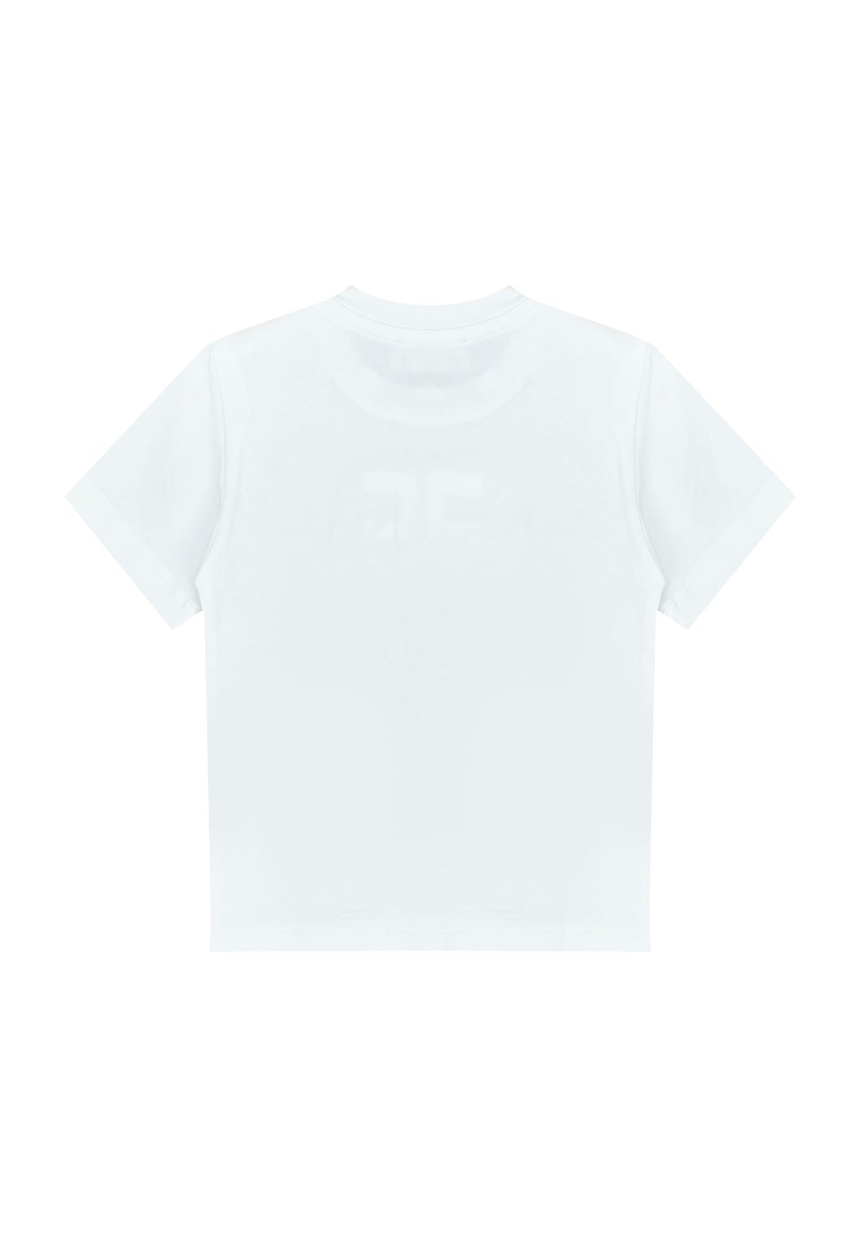 ViaMonte Shop | Elisabetta Franchi La Mia Bambina t-shirt bianca neonata in cotone