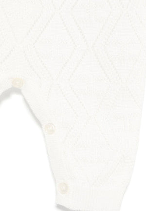 ViaMonte Shop | Elisabetta Franchi La Mia Bambina tutina bianca neonata in cotone