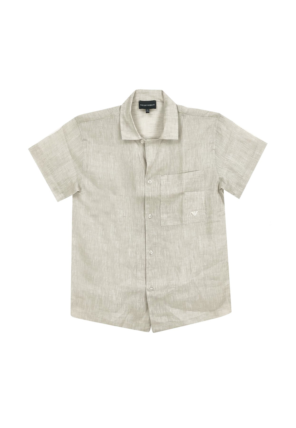 Emporio Armani camicia beige bambino in cotone