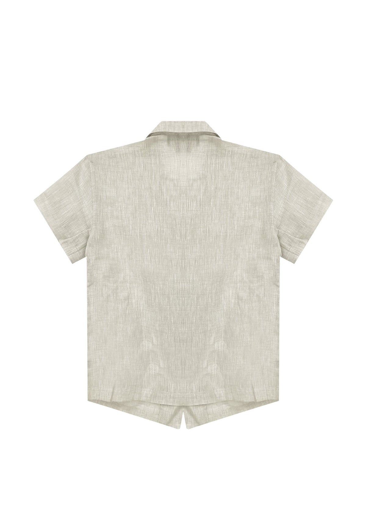 Emporio Armani camicia beige bambino in cotone