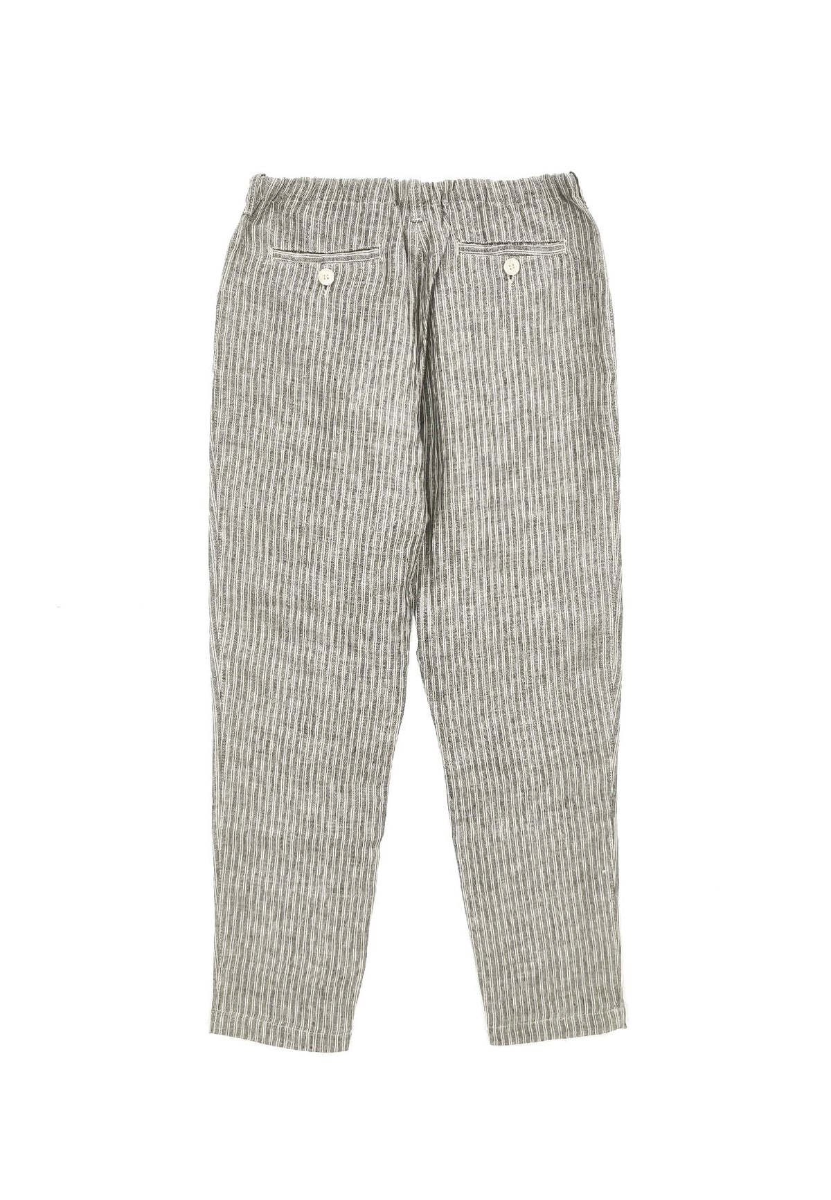 Emporio Armani pantalone blu bambino in lino