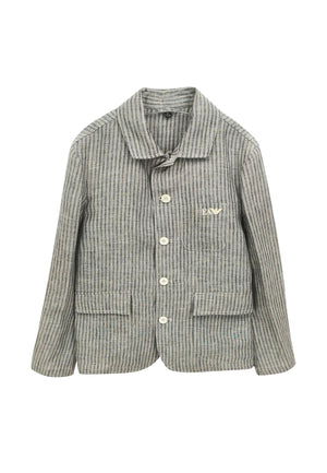 ViaMonte Shop | Emporio Armani giacca grigia bambino in lino