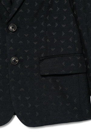 ViaMonte Shop | Emporio Armani giacca blu navy bambino in tessuto tecnico
