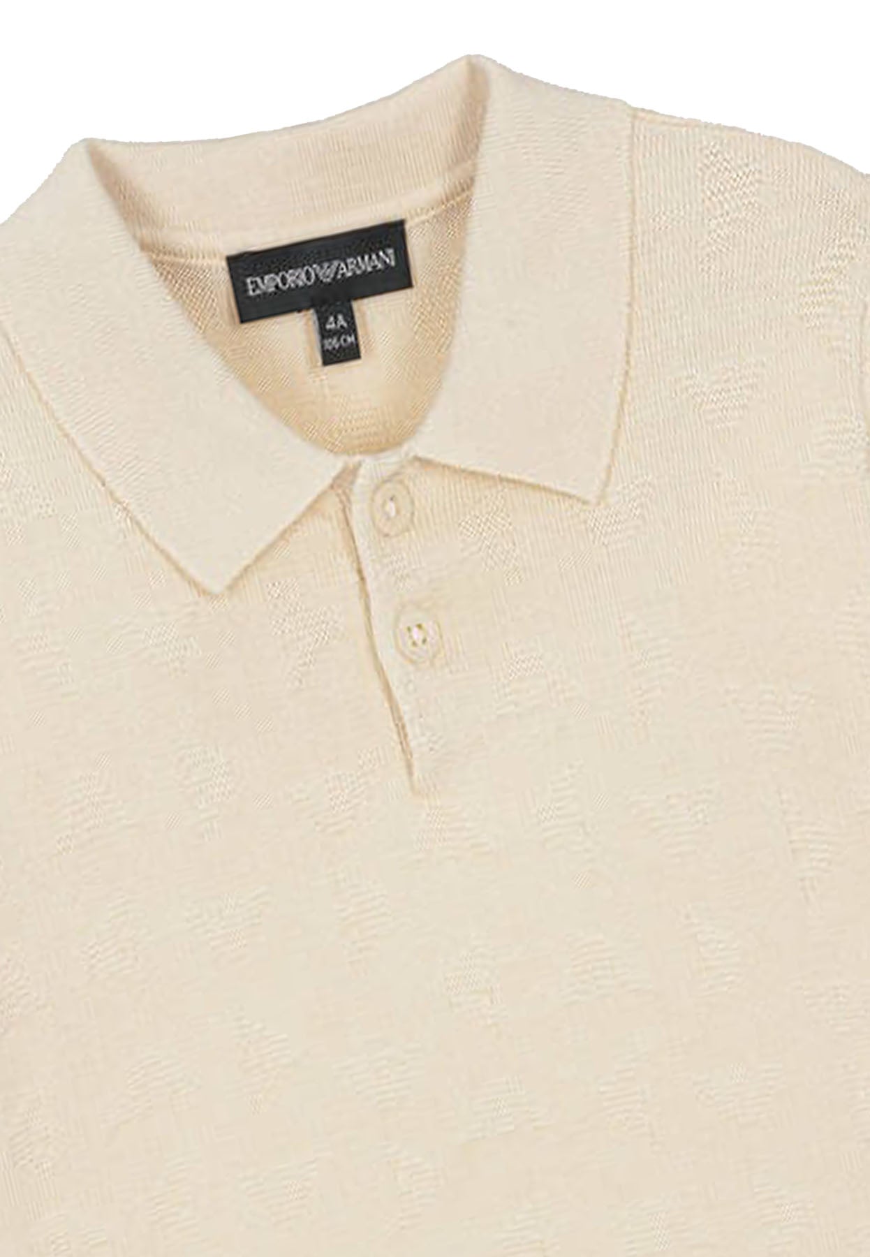 ViaMonte Shop | Emporio Armani polo crema bambino in cotone