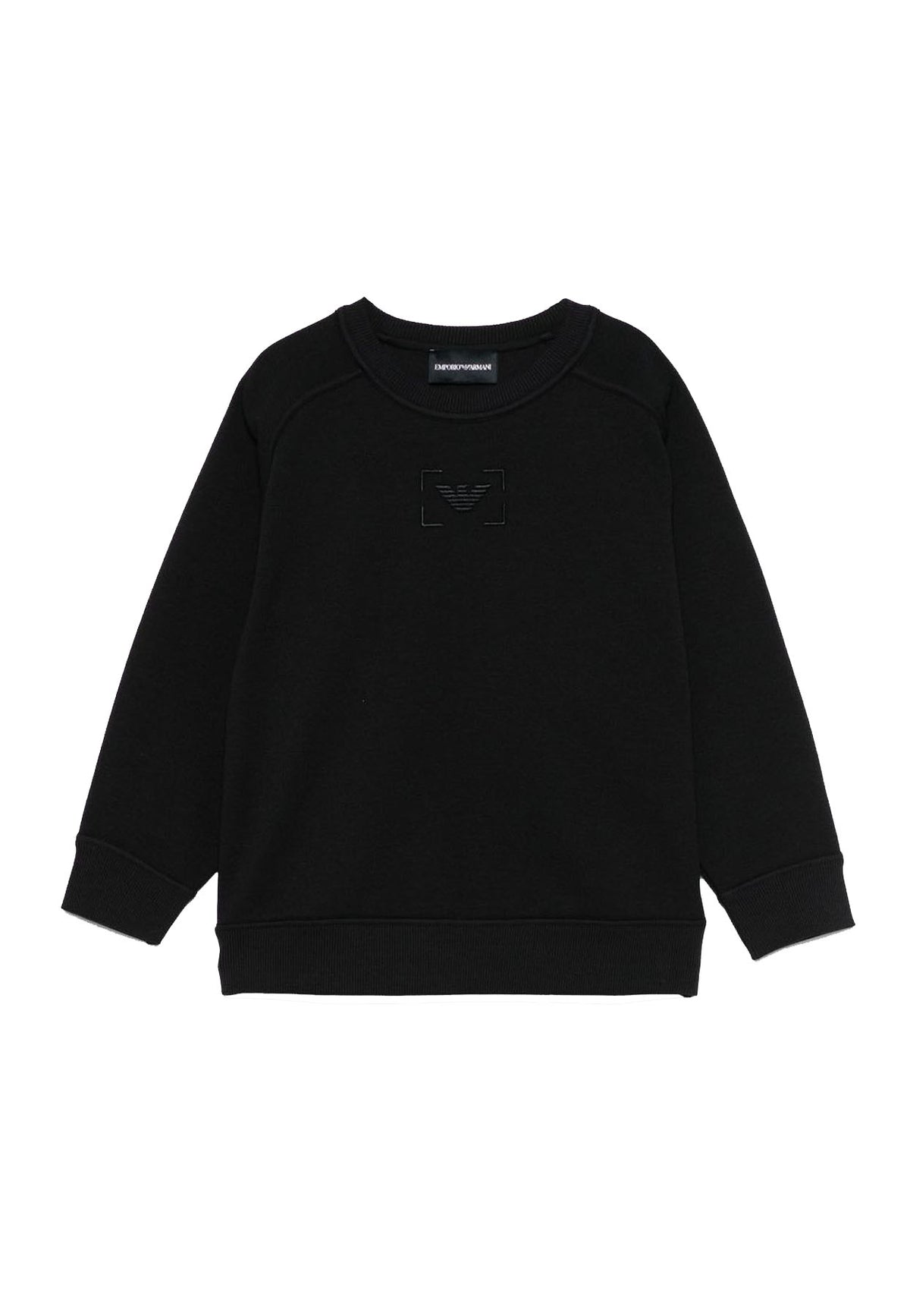 ViaMonte Shop | Emporio Armani felpa blu navy bambino in cotone