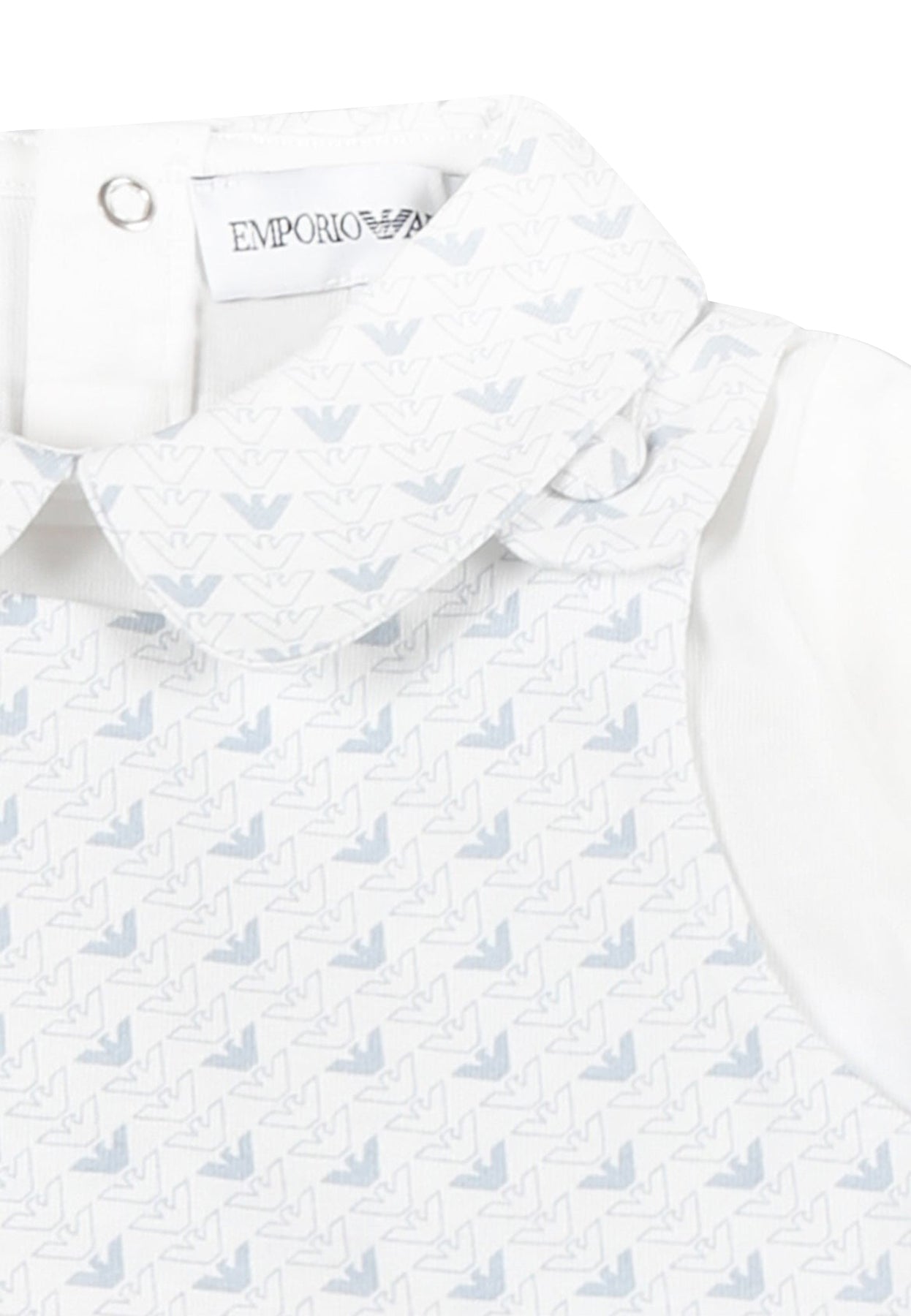 ViaMonte Shop | Emporio Armani completo bianco neonato in jersey di cotone
