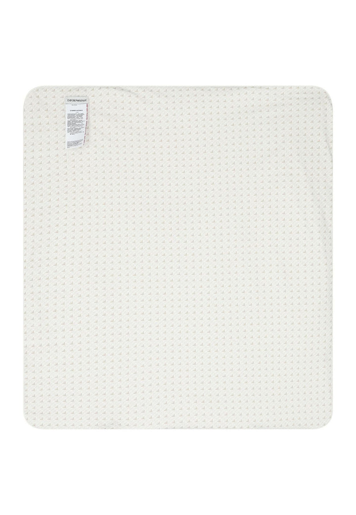 ViaMonte Shop | Emporio Armani copertina bianca neonato in cotone