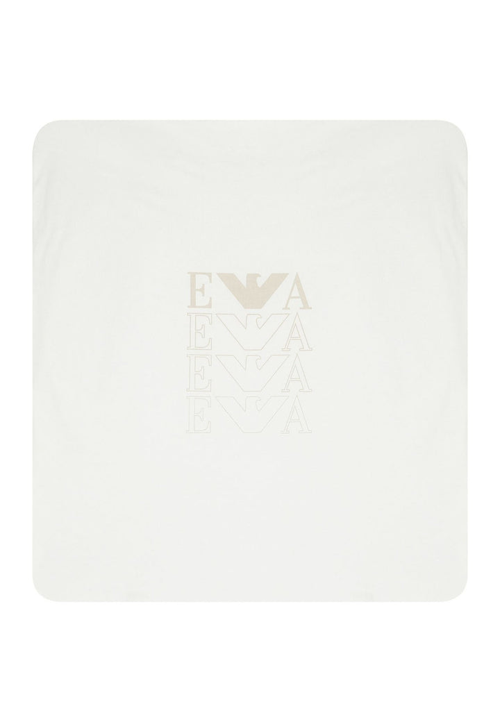 ViaMonte Shop | Emporio Armani copertina bianca neonato in cotone