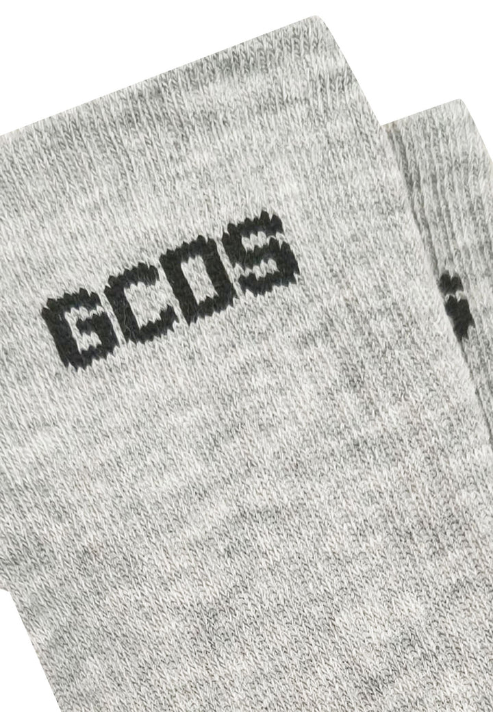 GCDS calza unisex grigia in cotone