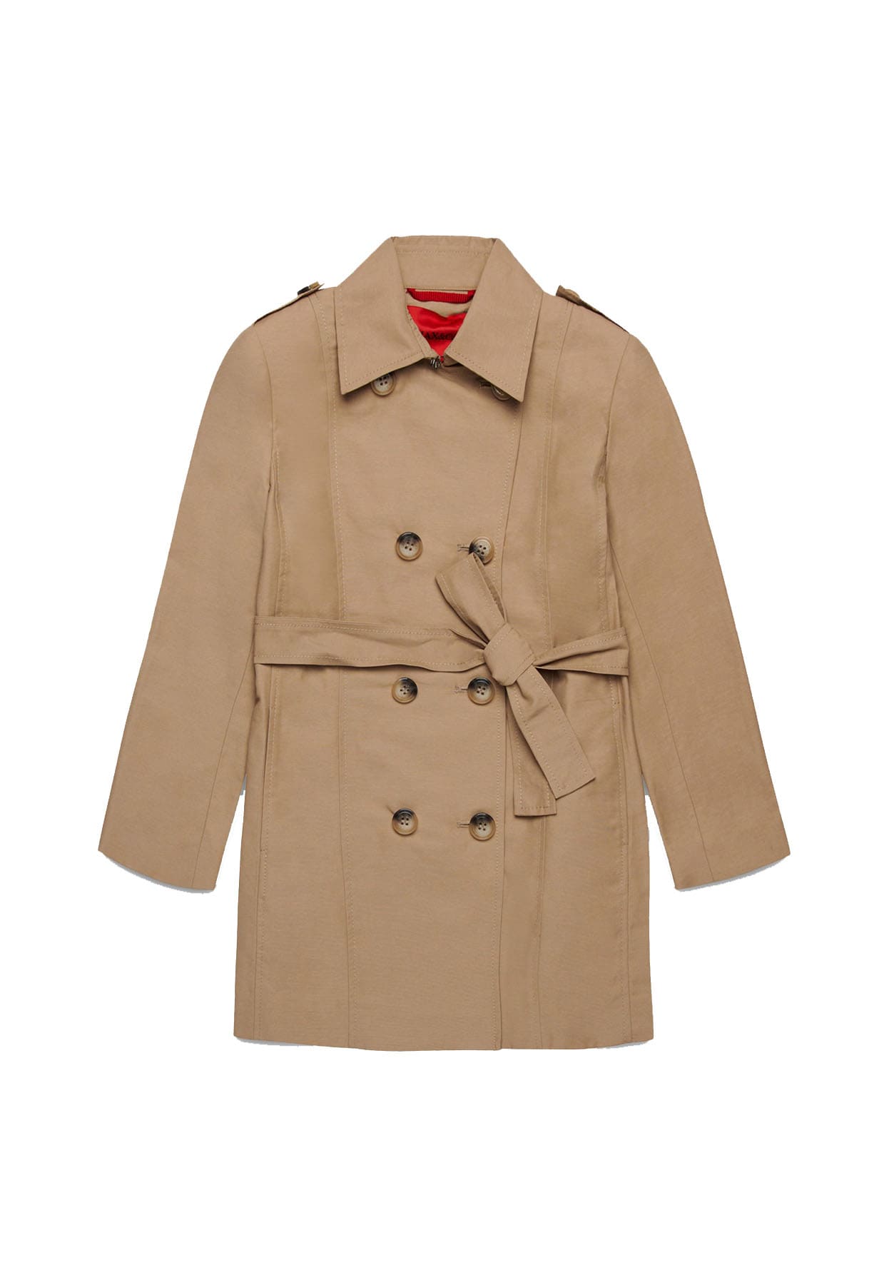ViaMonte Shop | Max&Co trench beige bambina in cotone tecnico