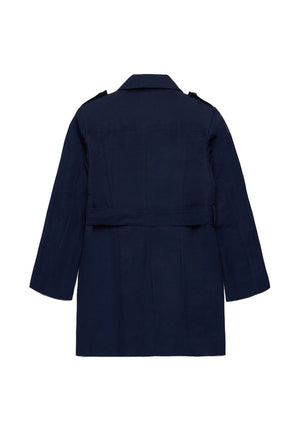 ViaMonte Shop | Max&Co trench blu bambina in cotone tecnico