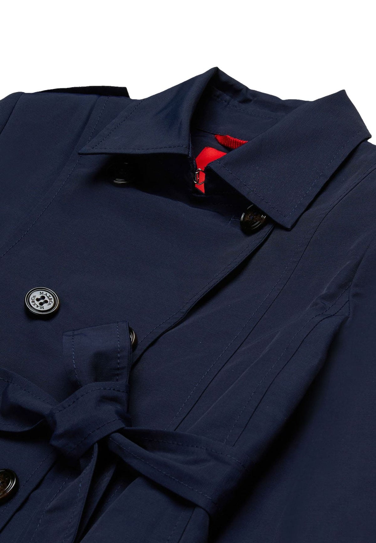 ViaMonte Shop | Max&Co trench blu bambina in cotone tecnico
